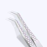 【YF】 Titanium alloy tweezers for eyelash extenisons Makeup Volume wholesale