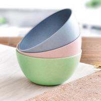 Eco-friendly Wheat Straw Children Rice Noodle Salad Bowl Household Tableware Cups