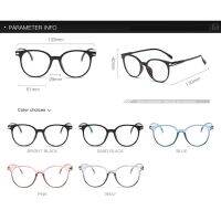 ❤READY STOCK❤Women Round Anti-Blue Glasses Anti-radiation Eyeglasses Transparent R