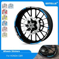 ▣✺♤ High quality For Honda CBR RR CBR1000RR 600RR 650R 300R All Years Motorcycle Wheel Sticker Decal Reflective Rim Bike Suitable