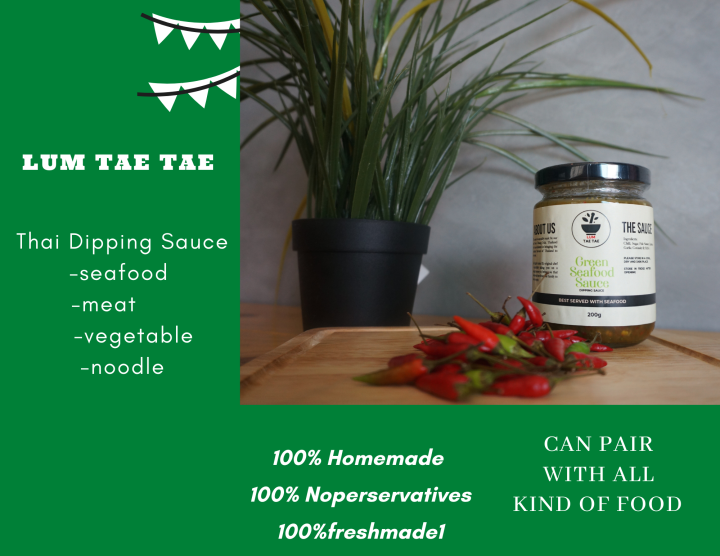 LumTaeTae Green Seafood Dipping Sauce 100 Homemade Thai Sauce Lazada