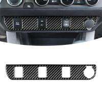 Gazechimp Cigarette Lighter Panel Trim Cover Carbon Fiber Accessories for Tacoma