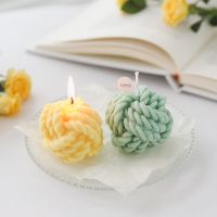 1PC Wool Ball Strawberry Decorative Aromatic Candles Soy Wax Scented Candle for Birthday Wedding Candle