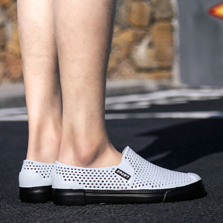 รองเท้าแตะบ้านรองเท้าชายหาด-unisex-แฟชั่นสำหรับผู้หญิงผู้ชายฤดูร้อนรองเท้าแตะแบบสวมกันลื่นเท่ๆ