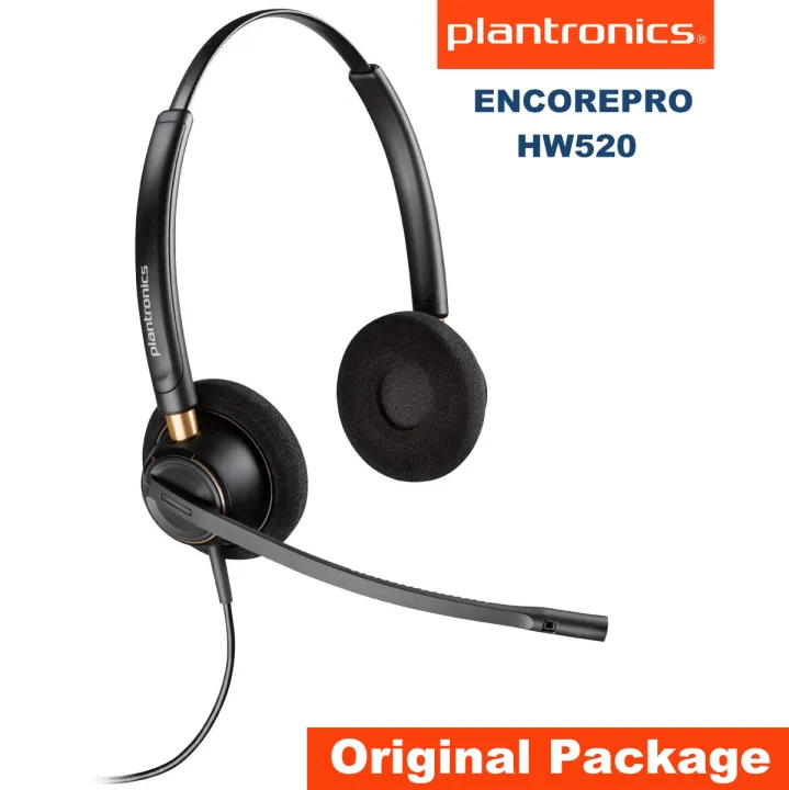 Plantronics HW520 MONAURAL HEADSET with Quick Disconnect Connector