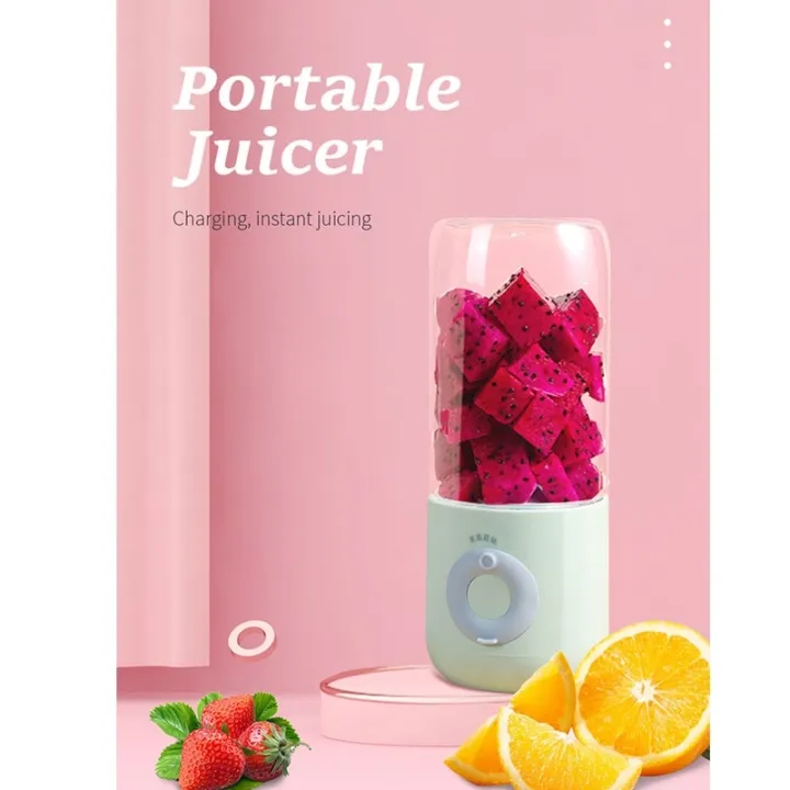 Portable Blender Wireless Juicer Mini Fruit Blender Shaved Ice Lazada PH