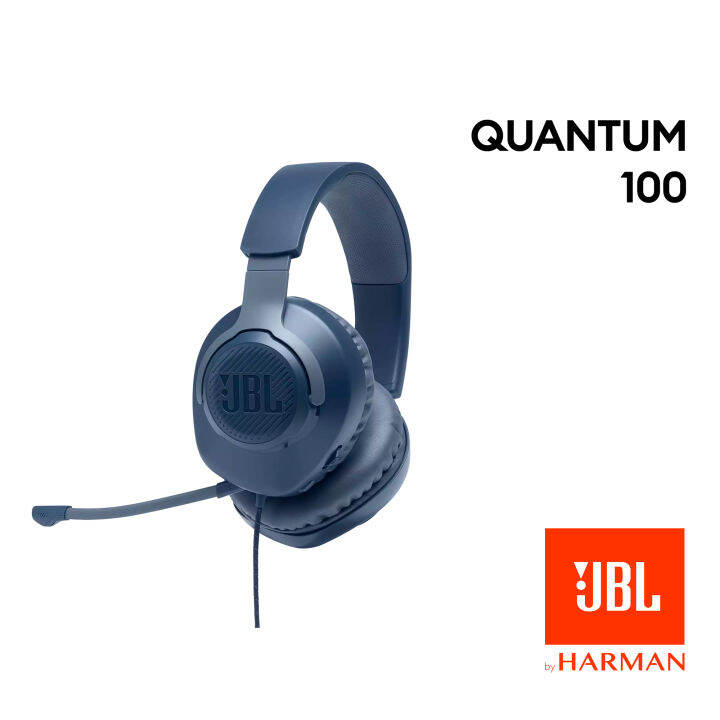 JBL Quantum 100 Wired Gaming Headset with a Detachable Mic OvertheEar