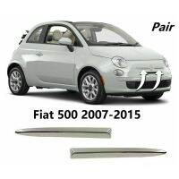 2X Chrome Car Front Bumper Upper Trim Moulding Styling Mouldings for Fiat 500 2007-2015 735455041 73545502