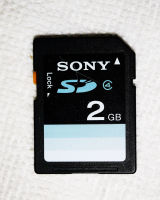 Sony 2GB Class 4 SD Memory Card SF-2C1 Original Genuine, protected against water, dust, UV light,  static, temperatures from -13 to 185°F, SD Card