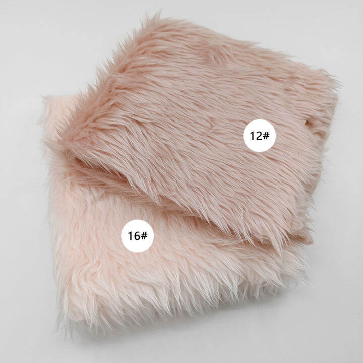 ZYFMPTEX Long Plush Material Fabric 160x100cm Polyester Highdensity