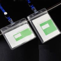 13 sets Transparent Soft Plastic Clear ID Card Badge Holder Waterproof New Office School Tool Exhibition ID Badge Accessories