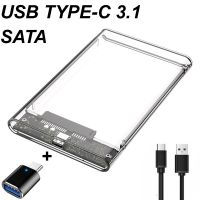 USB TYPE-C 2.0/3.0/3.1 Transparent Tool Free 2.5 Inch Gen2 10/5Gbps SATA III External Hard Drive HDD Enclosure SSD Case Box UASP