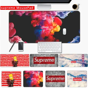 Supreme red Mouse Pad Retail Wholesales For Optical / Trackball PC Mat Mice  Pad Thick red mouse mat mousemats Free shipping