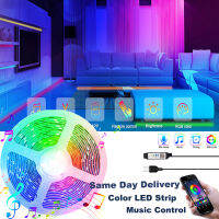 SMD 5050 ไฟ LED Strip โหมด USB สำหรับพื้นหลังทีวีอินฟราเรดเทประยะไกลสำหรับตกแต่งห้องนอน APP Control Luces-Youerd