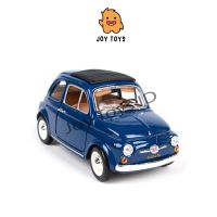 ต้องมี!! โมเดลรถยนต์ Diecast Fiat 500F Bburago Blue Scale 1:24