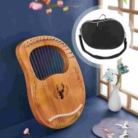 Lyre Harp กระเป๋าซิปกระเป๋าหิ้ว16 19 Sts Lyre Harp Hbags มีกระเป๋าสำหรับเครื่องดนตรี Kalimba