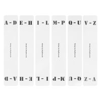 +【； 6Pcs  Divider Alphabet Tab A-Z CD Turntable Tag Index Sorting Practical Label Transparent Classification Card Music Vinyl