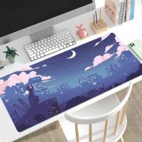 ✱☼ Cute Aesthetic Kawaii Landscape Mouse Pad Gaming XL HD Mousepad XXL keyboard pad Carpet Natural Rubber Non-Slip Soft Table Mat