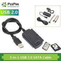 PzzPss New 3-in-1 USB 2.0 To IDE / SATA 2.5 quot;3.5 quot; Hard Drive Disk HDD SSD 480Mb/s Data Interface Converter Adapter Cable