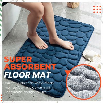 【CC】♚♙  Super Absorbent Floor Embossed Non-slip Carpets In Basin Bathtub Side Rug