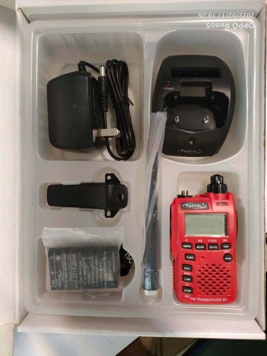 fujitel-walkie-talkie-วิทยุสื่อสารพกพา-สำหรับธุรกิจ-ความถี่สำหรับประชาชนทั่วไป-ทูเวย์เรดิโอ-รุ่น-fb-5h