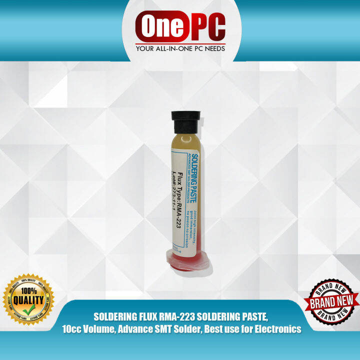 SOLDERING FLUX RMA223 SOLDERING PASTE, 10cc/ 10ml, Advance SMT