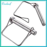 COOLEAF 2Pcs 1/2 "x 3.54" หมุดล็อคเพลา 12.6X90มม. เหล็กไร้สนิม หมุดหัวเข็มขัดแบบสปริง ทนทานสำหรับงานหนัก ใหญ่มากๆ ความปลอดภัย Coupler PIN รถพ่วงฟาร์ม