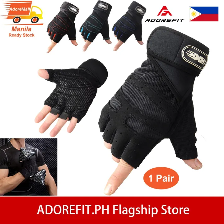 AdoreFit Gym Gloves Fitness Training Weightlifting Gloves Men's Women's  Sports Half Finger Tactical Glove Casual Motorcycle Bike Outdoor Gloves |  Lazada PH