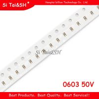 100pcs 0603 50V SMD Thick Film Chip Multilayer Ceramic Capacitor 1pF   22uF 10NF 100NF 1UF 2.2UF 4.7UF 10UF 1NF 100PF