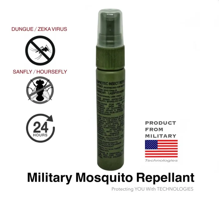 【🇺🇸MILITARY PRODUCT】 Mosquito Insect Repellent Spray Lazada