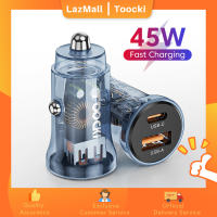 Toocki 45W USB Car Fast Charger Quick Charge 3.0 Car Charger สำหรับ Samsung S22 Xiaomi Huawei Realme