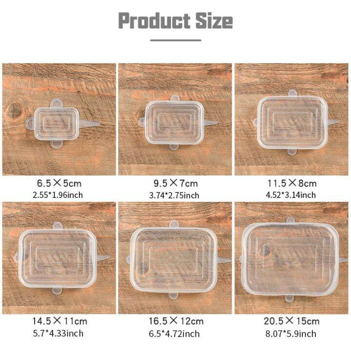 6pcs-silicone-stretch-lids-reusable-food-cover-kitchen-universal-silicone-bowl-pot-lid-microwave-cover-adaptable-silicone-caps