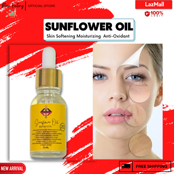 🌻[ SUNFLOWER OIL ] Sunflower Oil for Skin Beauty Oil Moisturizer for Treats Acne Whitens Skin