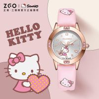 Zhenggang ZGOx Sanrio HelloKitty childrens watch for girls elementary school students junior high school students girls only watch the time 【JYUE】