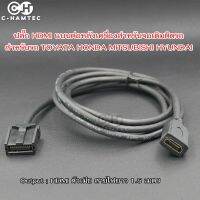 ปลั๊กสำหรับต่อสาย HDMI หลังเครื่องเสียงรถยนต์ TOYOTA HONDA MITSUBISHI HYUNDAI