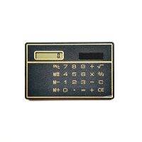 1PCS Mini Calculator Ultra-thin Credit Card Size 8-digit Portable Solar Pocket Calculator Office And School Supplies Calculators