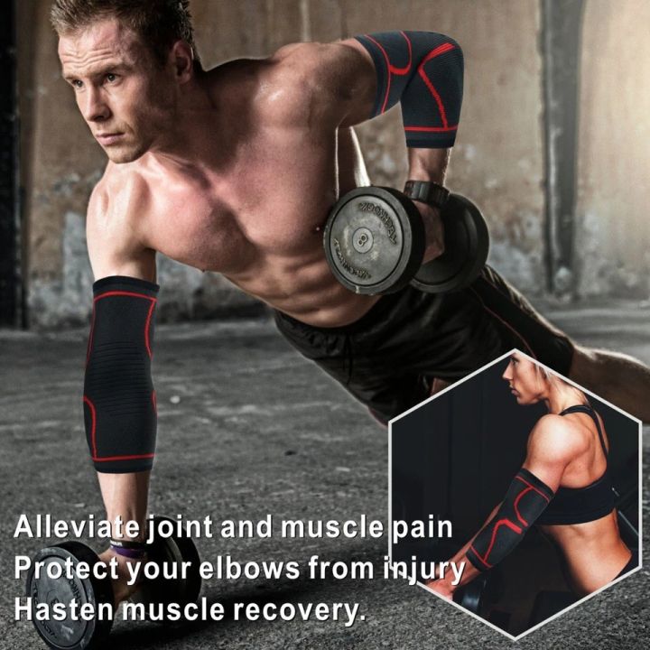 ที่รัดข้อศอก-แขน-สำหรับลดอาการปวด-อักเสบ-ข้อศอก-เอ็น-กล้ามเนื้ออักเสบ-elbow-support-1-ชิ้น