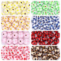 【YF】☫❦  20pcs Printed Beads Wood Balls Leopard for Jewelry Making Finding Crafts