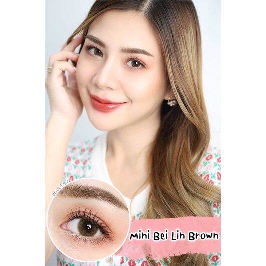 ขายดีที่1-มีค่าสายตา-wink-mini-bei-lin-gray-brown-บิ๊กอาย-สุดปัง-คอนแทคเลนส์-รายเดือน-มีอย-แถมตลับฟรี-เลนส์นิ่ม-สวยปังมาก