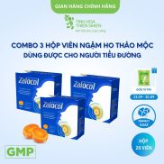 COMBO 3 Hộp viên ngậm thảo mộc ZalocolHỗ trợ giảm ho, đau họng, khản tiếng