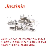 10pcs 49S Crystal Oscillator Passive Resonator Ceramic Quartz DIP 4.096MHz 10.245MHz 4.5MHz 13.56MHz 14.318MHz 20.480MHz 18.432M