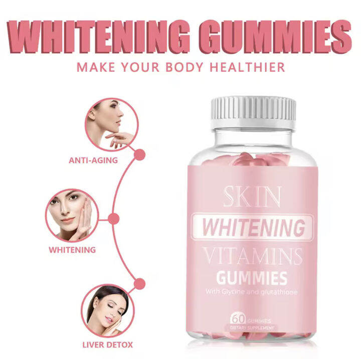 Skin Whitening Gummies Vitamin Collagen Skin Anti-Aging Original Gummy ...