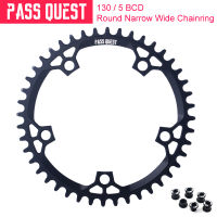 ผ่านเควส130BCD จักรยาน Chainring แคบฟันกว้าง Chainwheel 40ครั้ง-58ครั้งรอบรูปไข่แผ่นสำหรับ3550 APEX สีแดง130BCD-5Claw Crankset