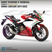 สติกเกอร์CBR500Rเจน3 2019-2022 ลายสีTricolore สไตล์Ducati Panigale แพทเทิร์นติดตั้งง่าย