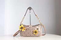 กระเป่าสะพายไหล่ สะพายข้าง Tory Burch T Monogram Braided Floral Studio Shoulder Bag