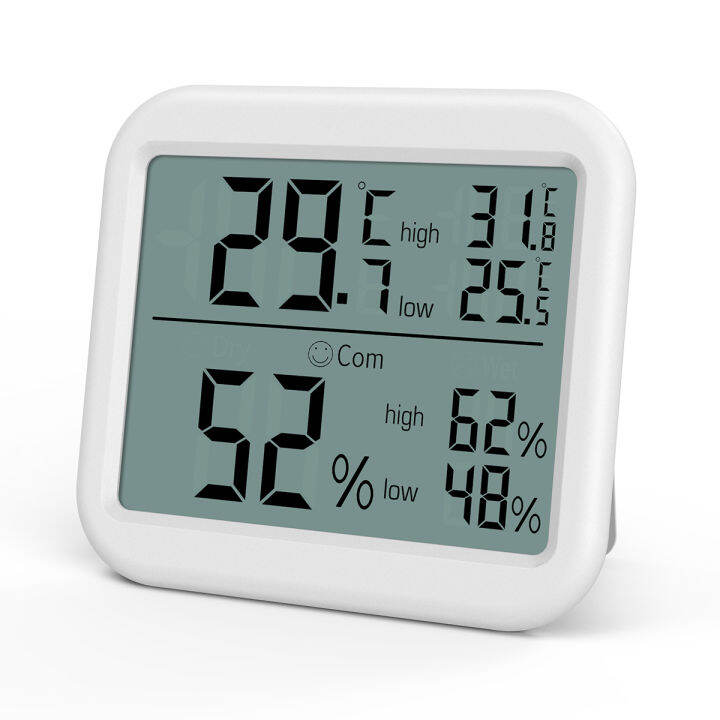 Room thermohygrometer, air thermometer LCD display and °C/°F switch ...