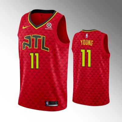 Ready Stock Shot Goods Authentic Basketball Jersey 2018-19 Mens Atlanta Hawks 11 Trae Young Red Swingman Jersey - Statement Edition