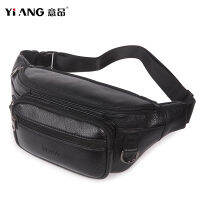 Genuine Leather Mens Waist Bags Cowhide Chest Packs Mobile Phon Pouch Womens Bum Hip Belt Wallet Bags Money Purse