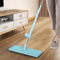 △๑◊ Microfiber Flat Mop Hand Free Squeeze Floor Mops Lazy Reusable Household Cleaner Tools Dry Wet Telescopic Mops Floor Cleaning