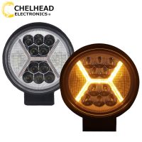 【hot】✈  Round 4 inch Flood Beam Offroad SUV Tractor Truck Fog Lamp Driving Car Working Lights